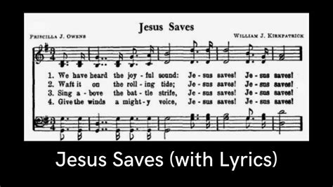 ehs hymn lyrics|Jesus Saves .